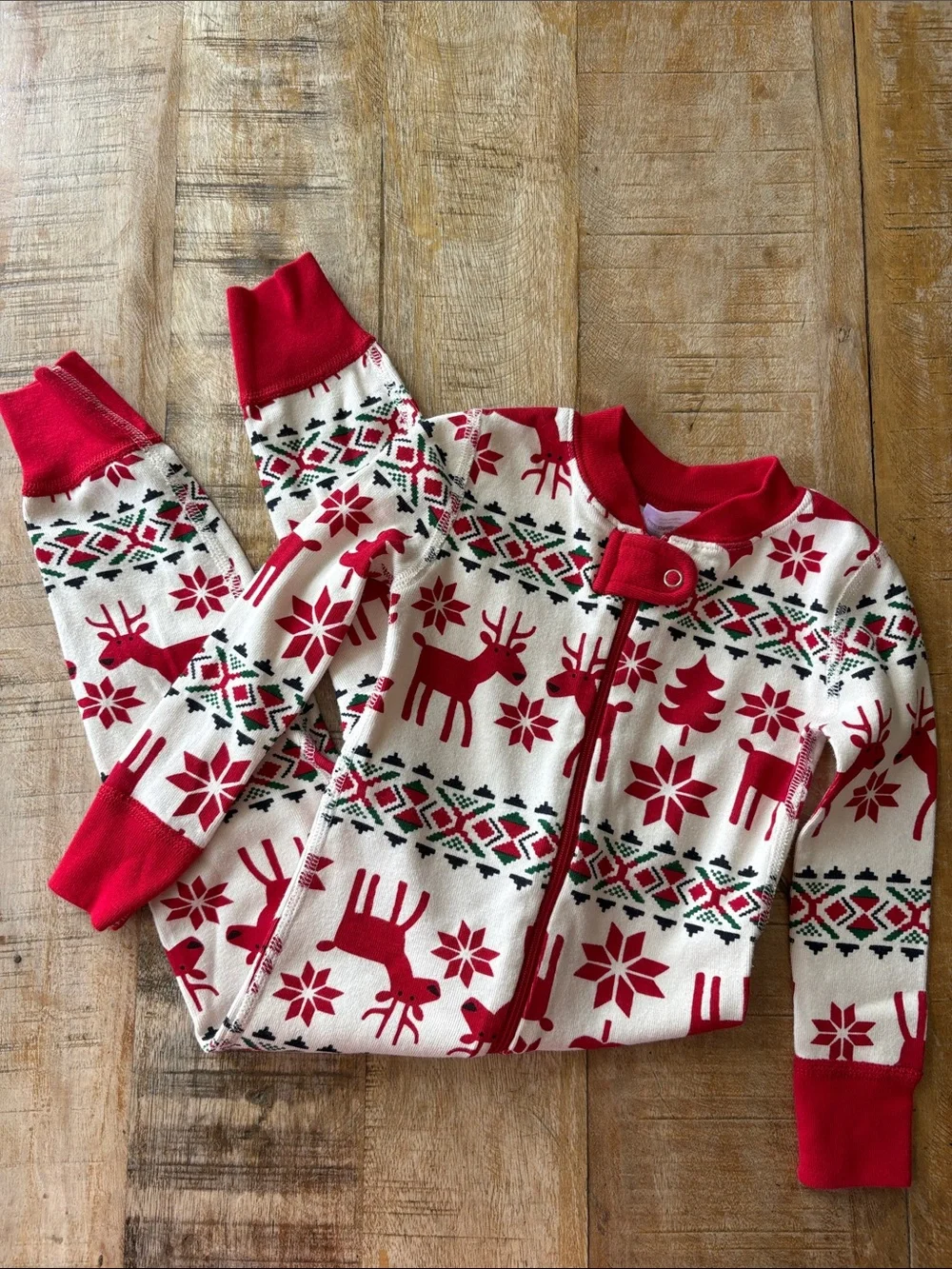 NWOT Hanna Andersson Holiday Reindeer Pajamas 2t